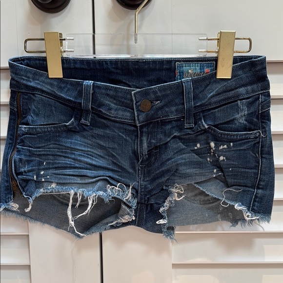 Siwy Pants - Siwy Blue Jean Shorts Distressed Cut-Off Hem